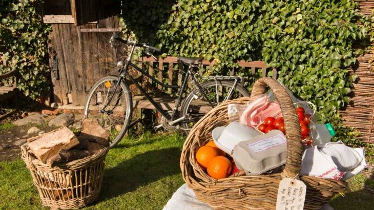 Free Breakfast basket and bikes for you