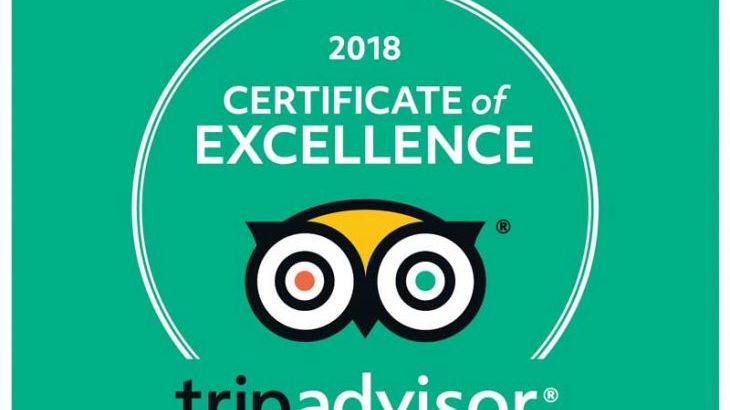 2018 Certificate of Excellence