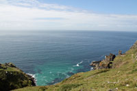 Cornwall's coastline with abandoned tin mines